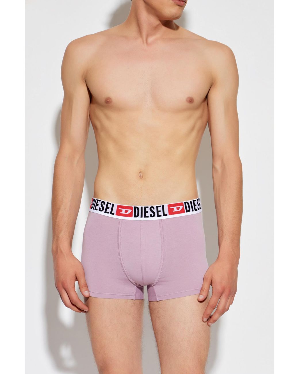 DIESEL White Three-Pack Of Boxer Briefs 'Umbx-Damienthreepack' for men