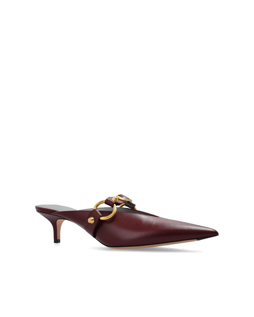 Balenciaga Brown 'City' Heeled Mules
