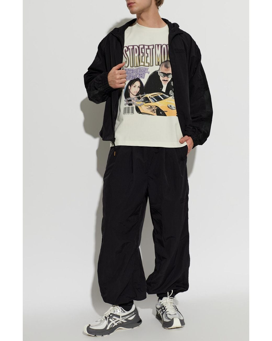 Willy Chavarria Natural Cotton T-Shirt 'Street Moves Buffalo' for men