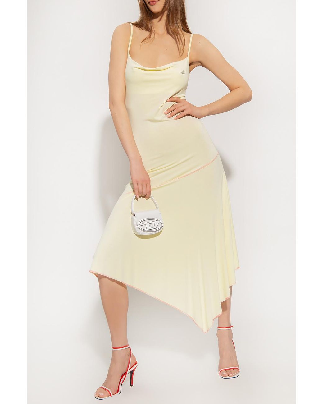 DIESEL 'd-menty' Asymmetric Dress in Yellow | Lyst Australia