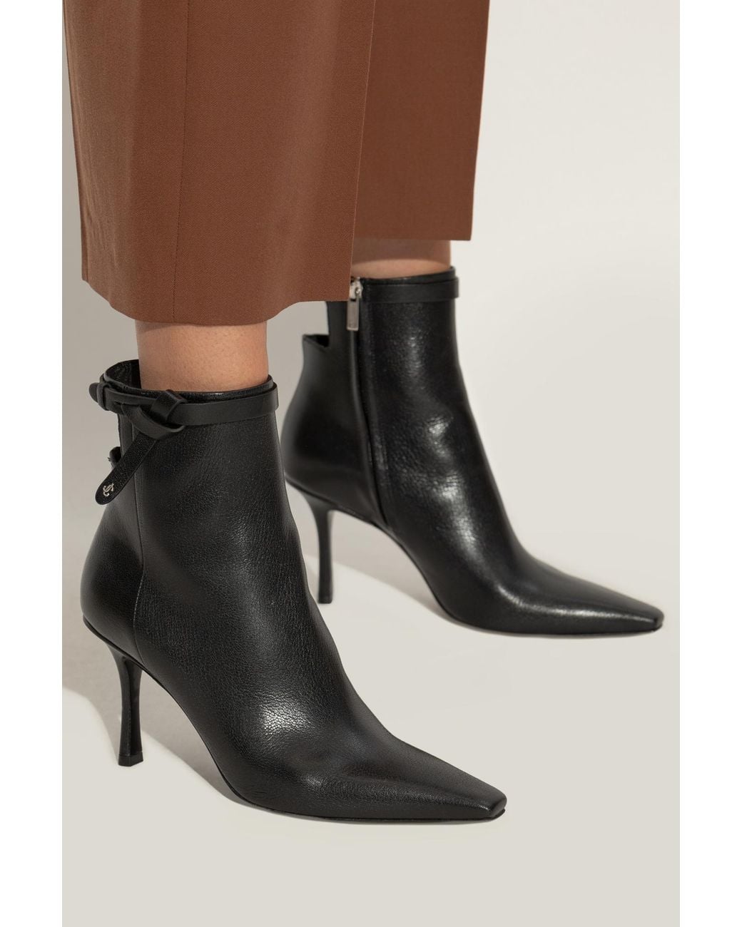 Jimmy Choo Black 'Camie' Heeled Ankle Boots