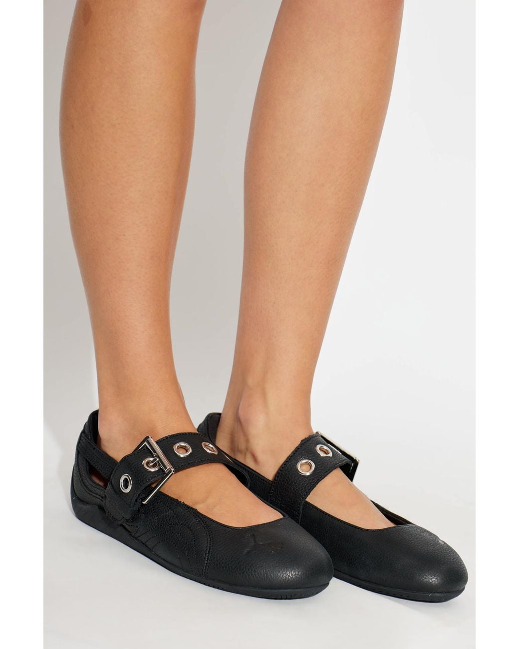 PUMA Black 'Speedcat' Ballet Flats