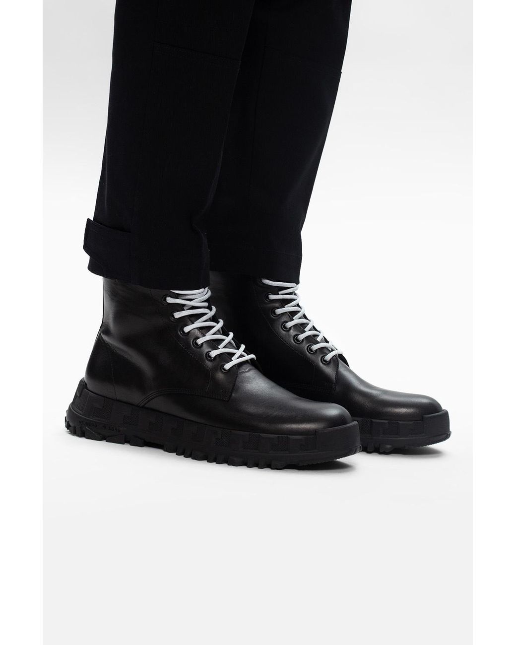 black boots versace