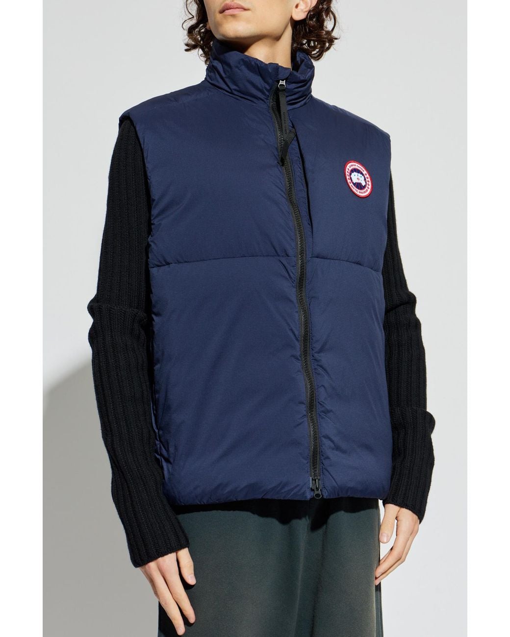 Canada Goose Blue Quilted Vest for men