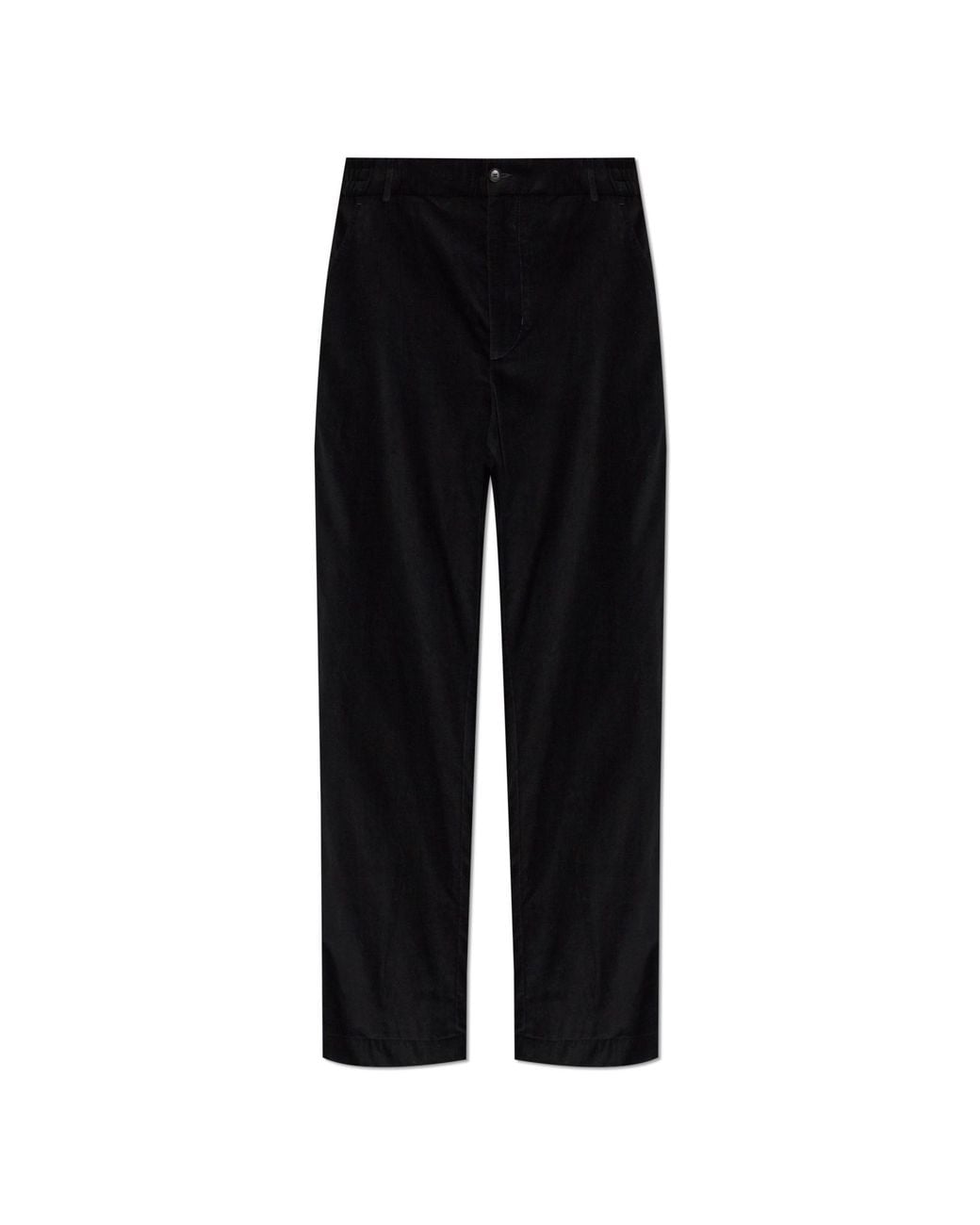 Moncler Black Corduroy Trousers for men
