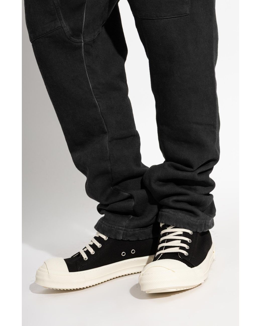 Rick Owens Black 'Low Sneaks' Sports Shoes for men