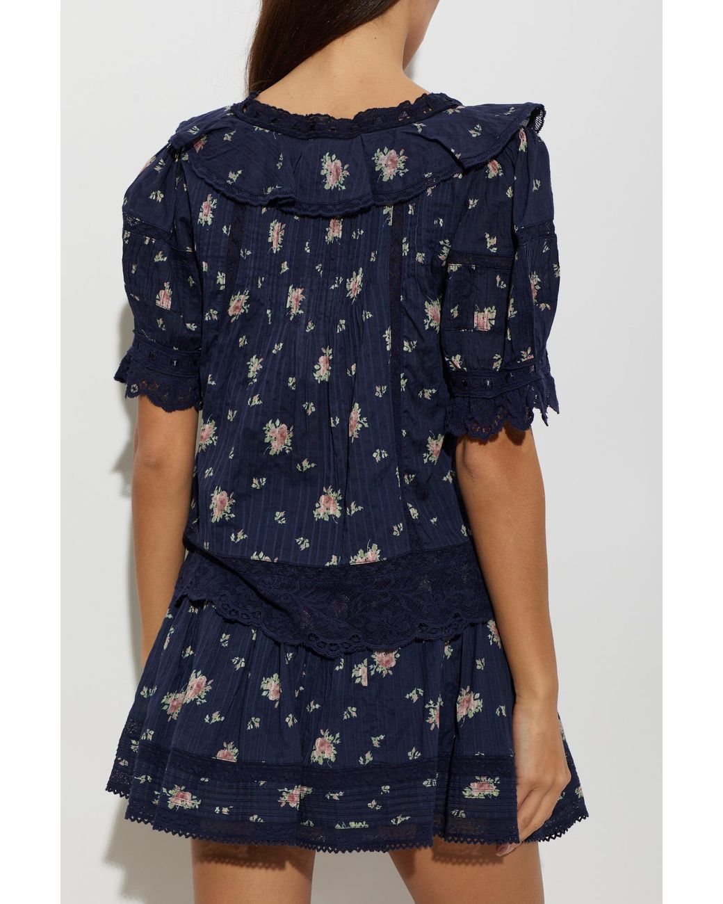 LoveShackFancy Blue Blouse "Romllly"