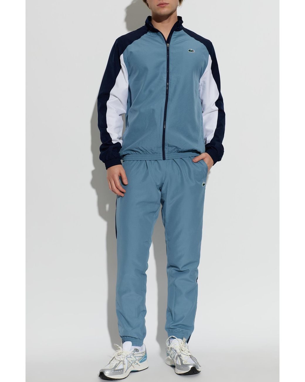 Lacoste Blue Tracksuit Set: Sweatshirt And Pants for men