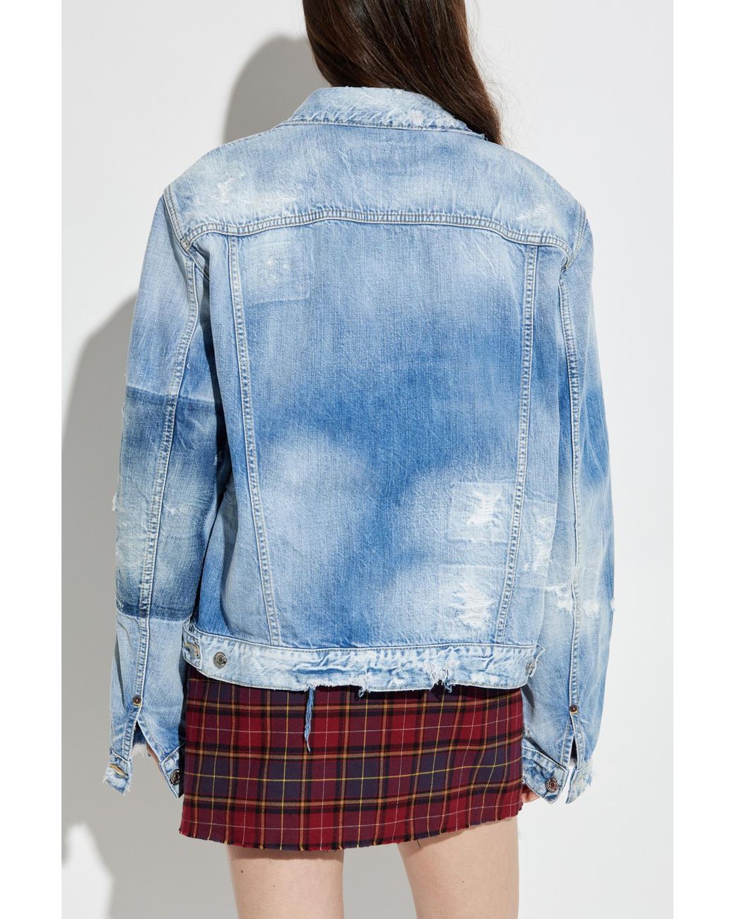 DSquared² Blue Denim Jacket With 'Vintage' Effect