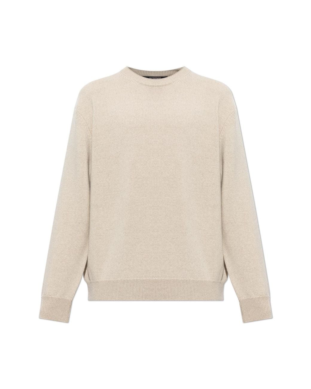 Jacquemus Natural Wool Sweater 'Moulin' for men