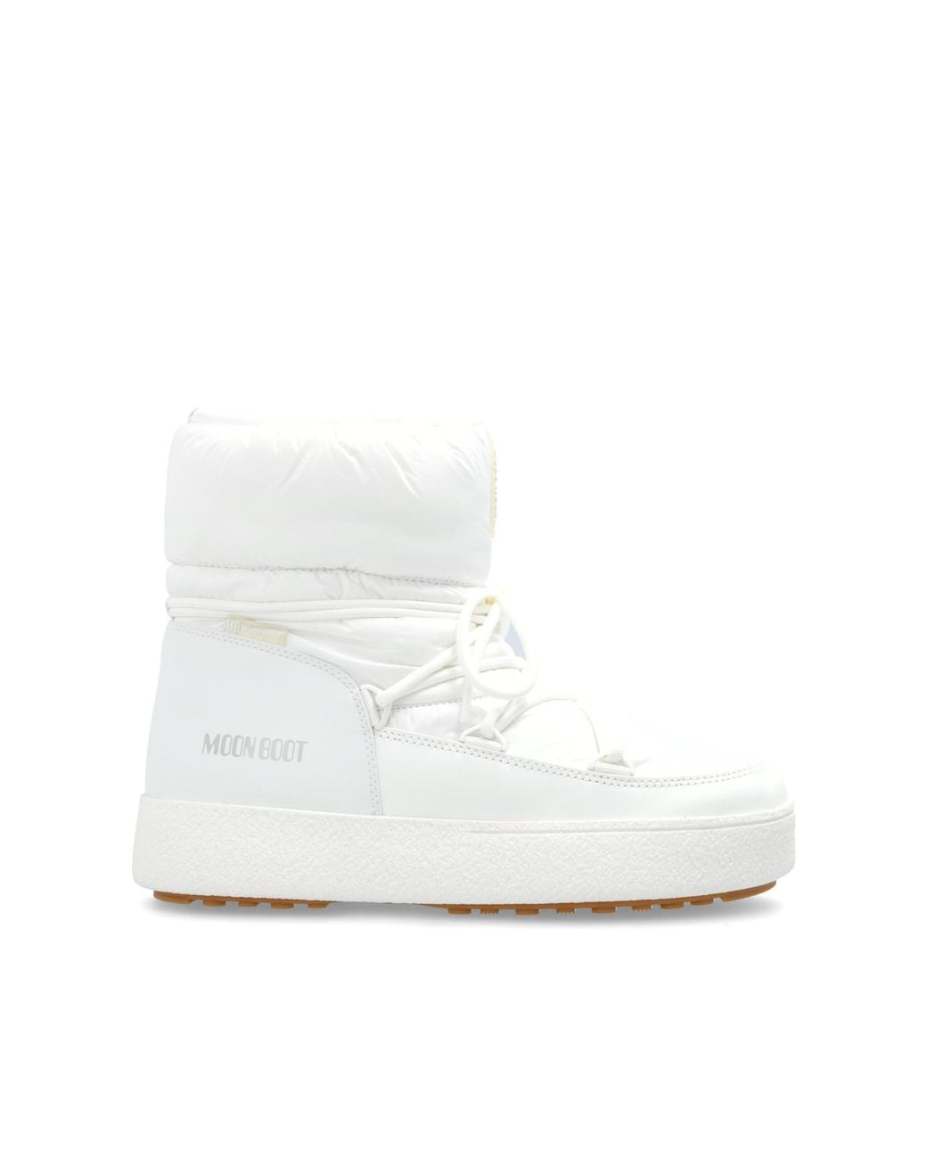 Moon Boot White Snow Boots Track Low Nylon