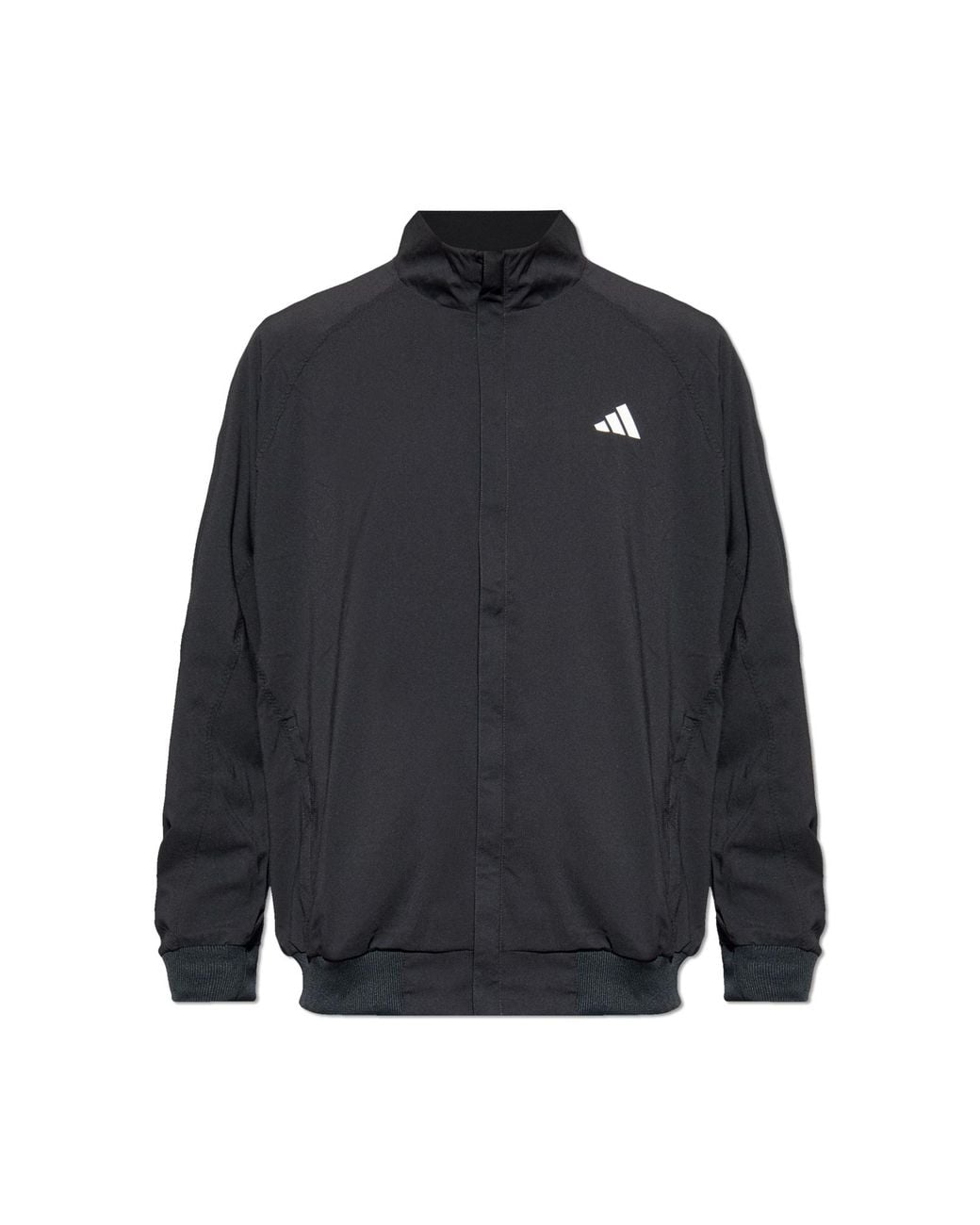 Adidas Originals Blue Jacket With Stand-Up Collar for men