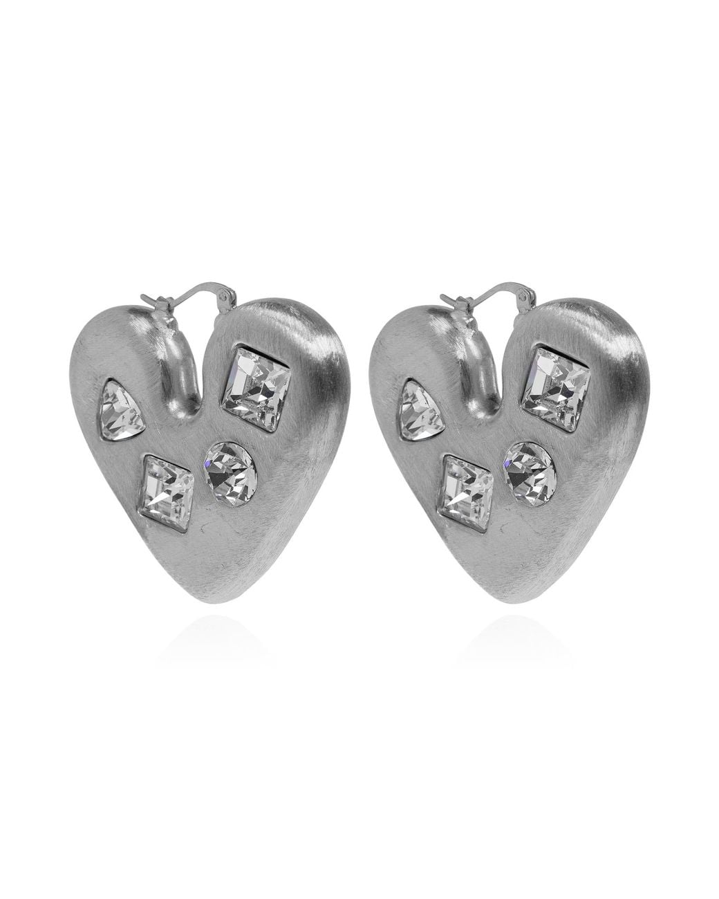 Jacquemus Gray Heart-Shaped Earrings