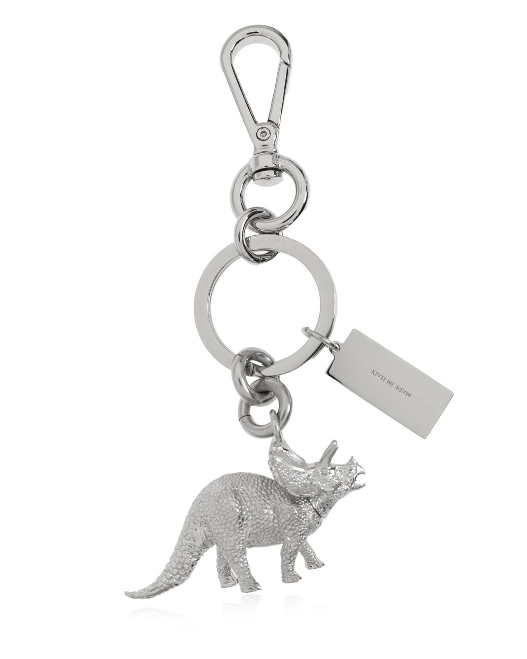 MM6 by Maison Margiela White Keyring With A Pendant