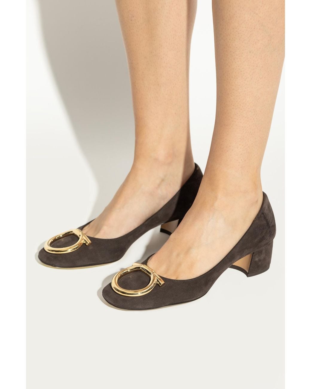 Ferragamo Brown Heeled Shoes "Mara"