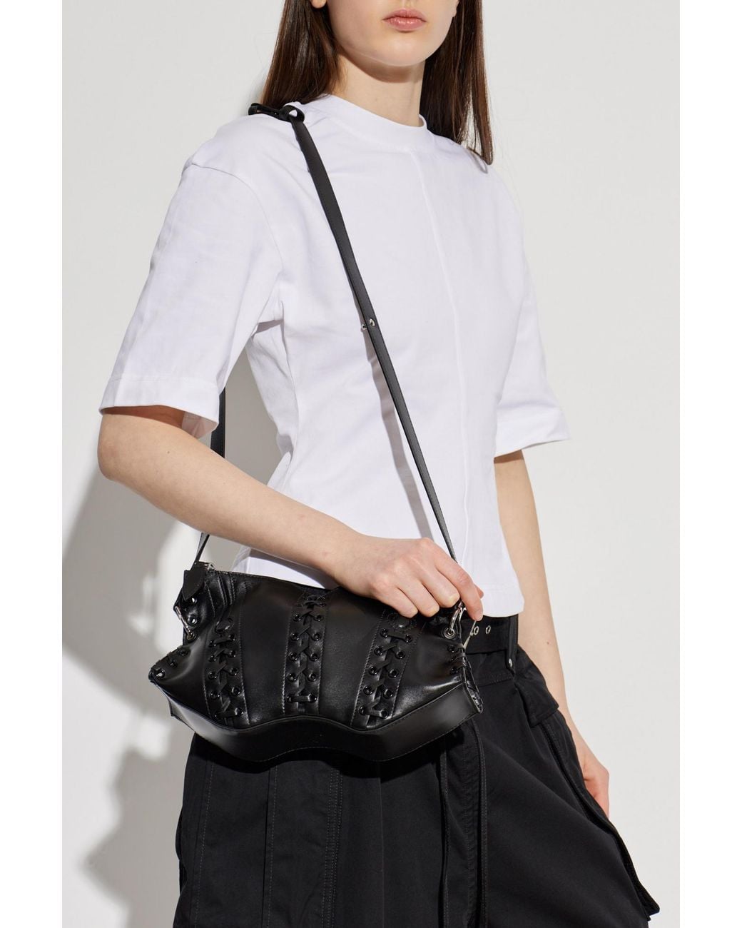 McQueen Black Manta Bag