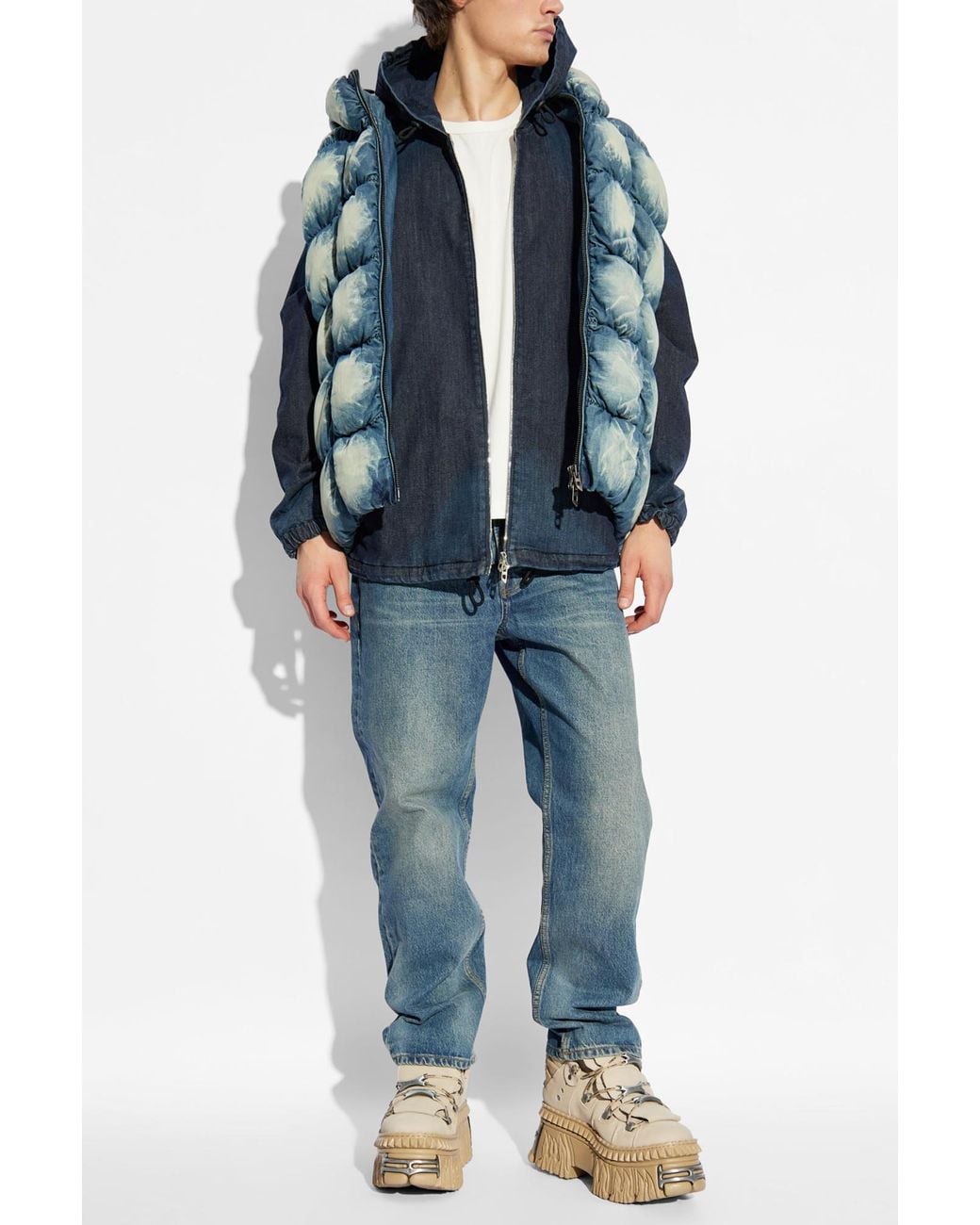 DIESEL Blue Denim Jacket D-Wynny for men