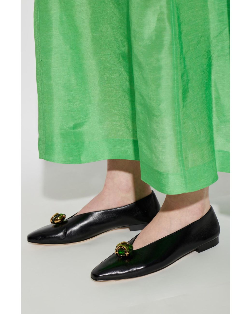 Jimmy Choo Black Ballet Flats "Margot"