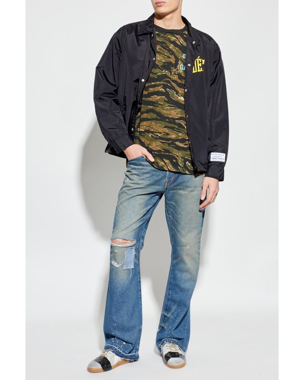GALLERY DEPT. Blue Jacket With Logo for men