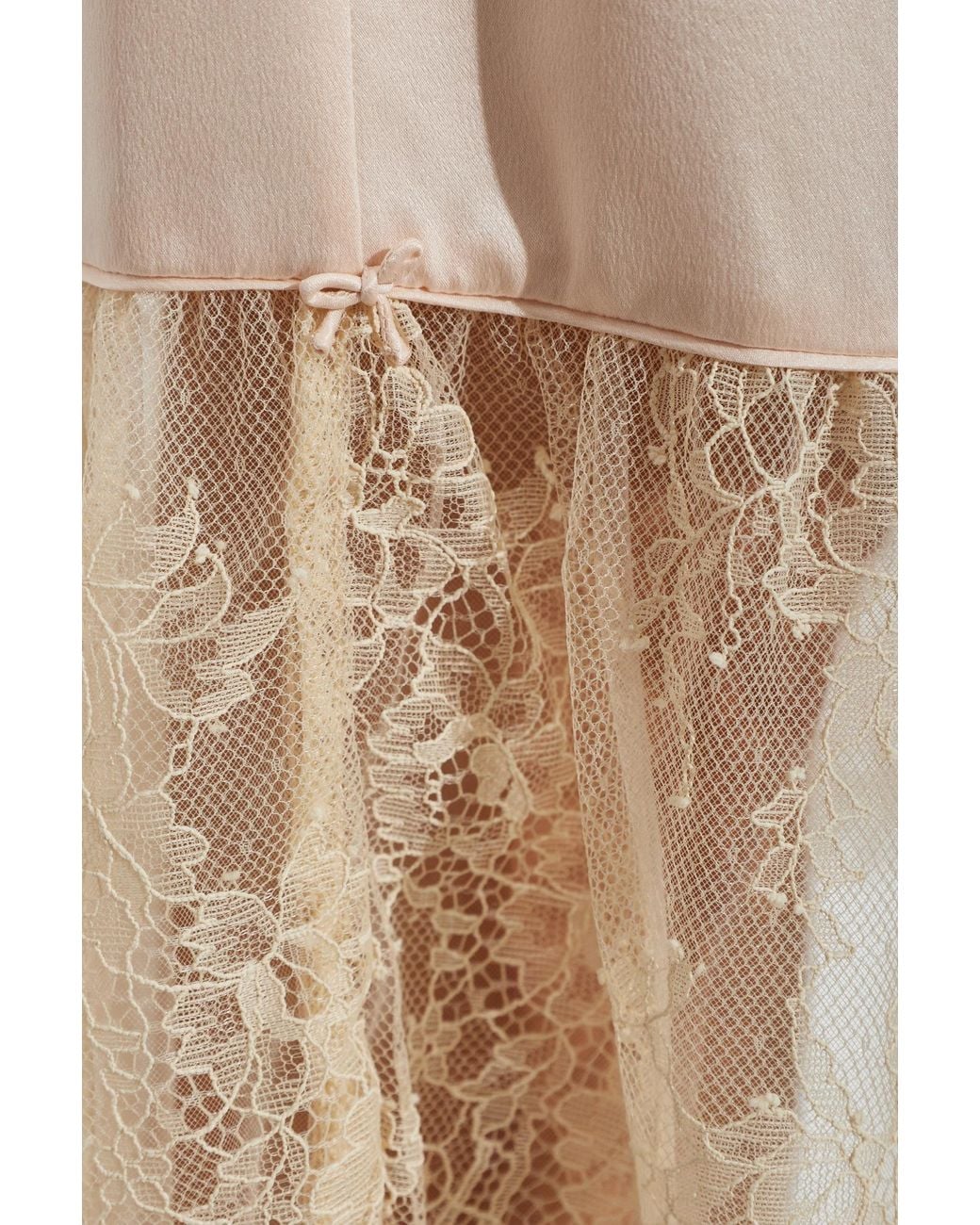 Posse White Silk Skirt 'Blake'