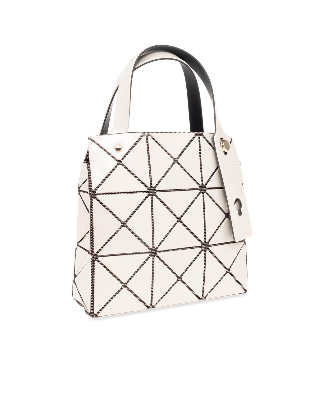 Cream 'Carat' handbag Bao Bao Issey Miyake