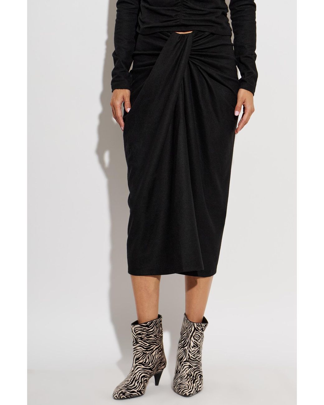 Isabel Marant Black Skirt "Jeldia"