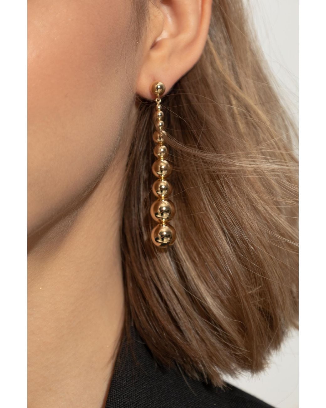 LIE STUDIO Metallic Earrings 'The Josephine' By Lie Studio