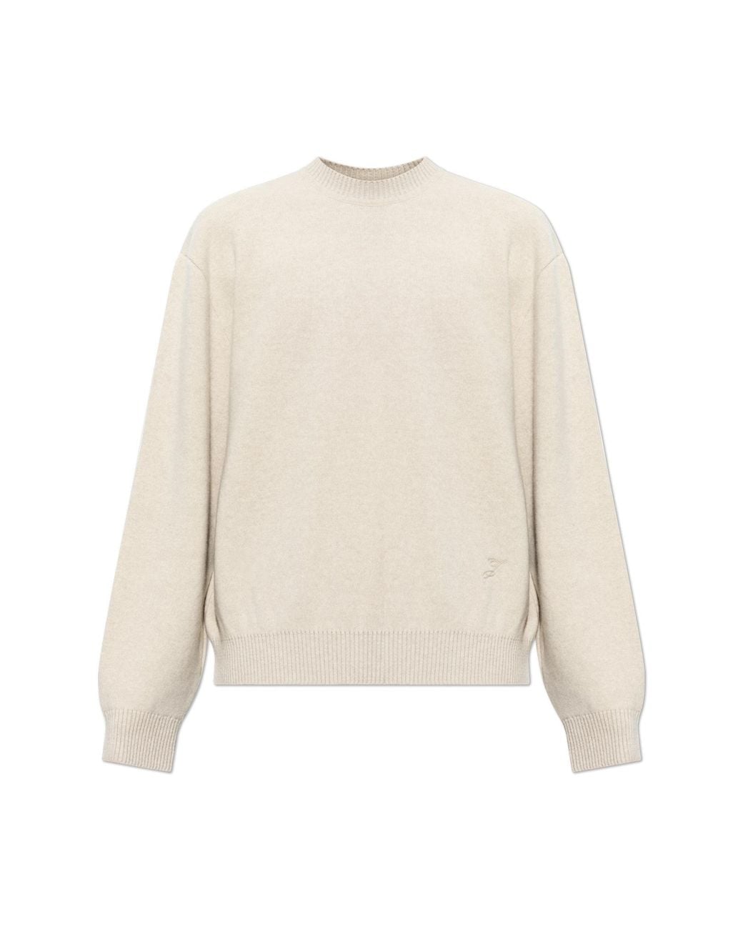 Jacquemus White Wool Sweater 'Pelota' for men