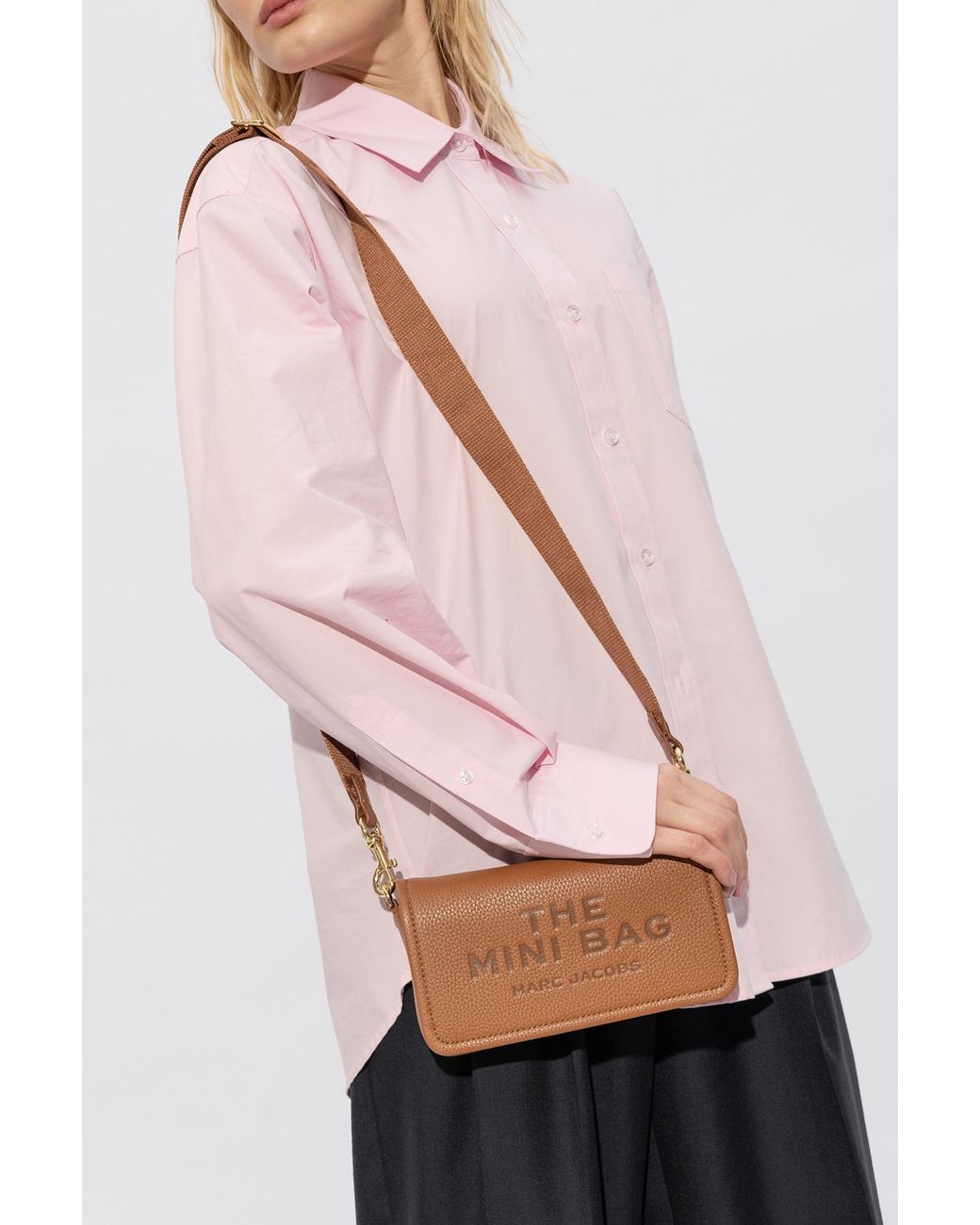 Marc Jacobs Pink 'The Mini Bag' Leather Shoulder Bag