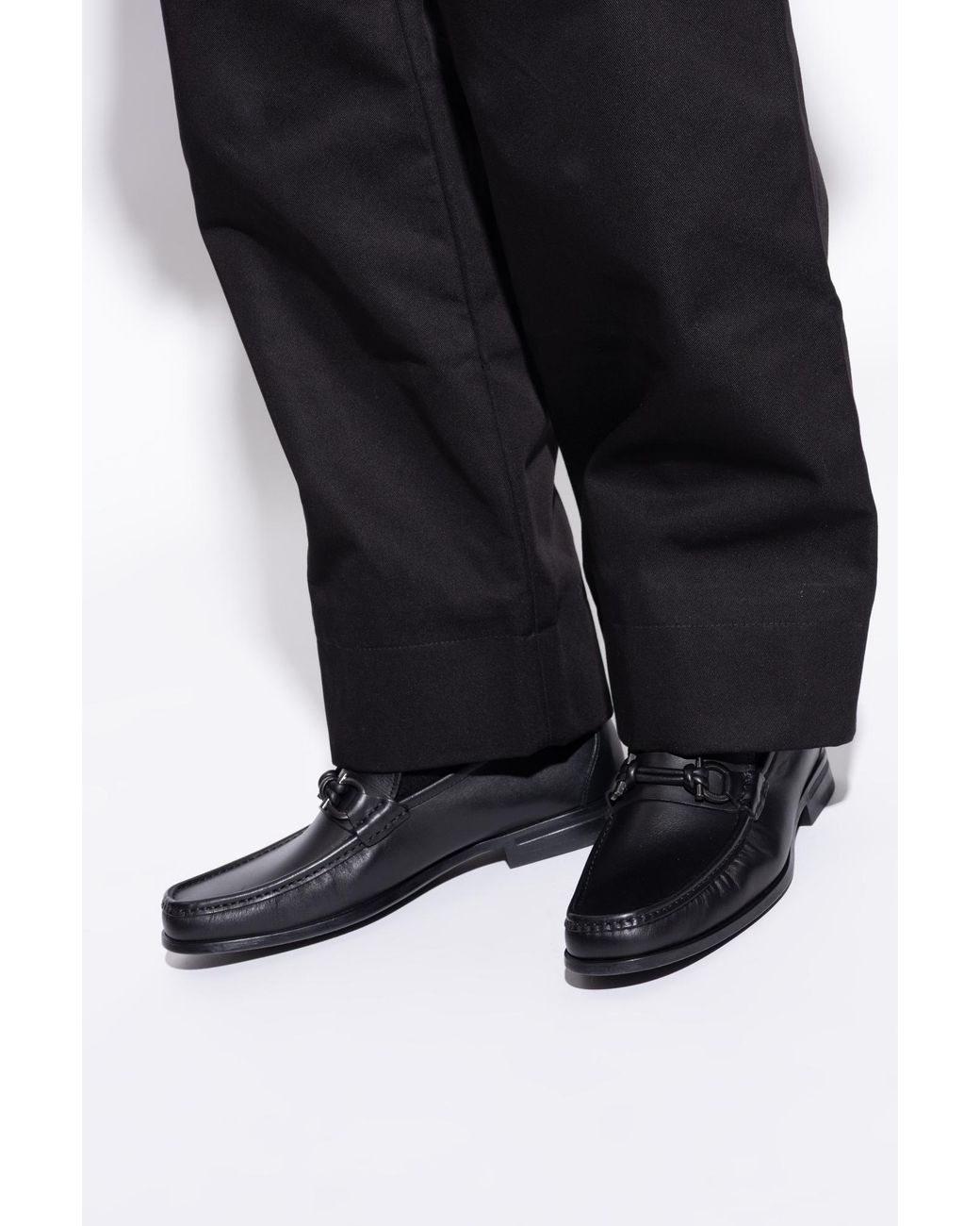 Ferragamo Black "Alain" Loafers for men