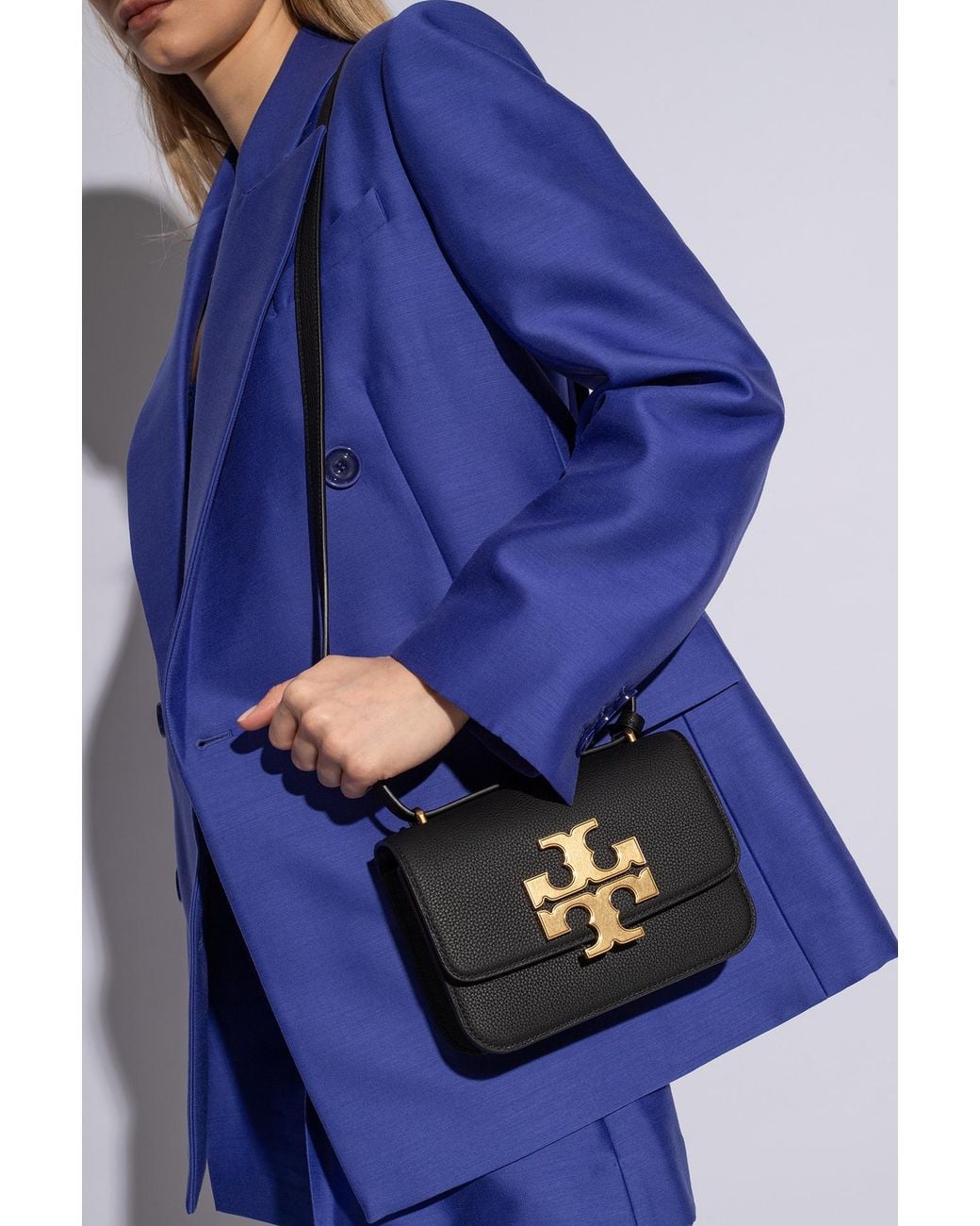 Tory Burch Black Eleanor Small Leather Shoulder Bag