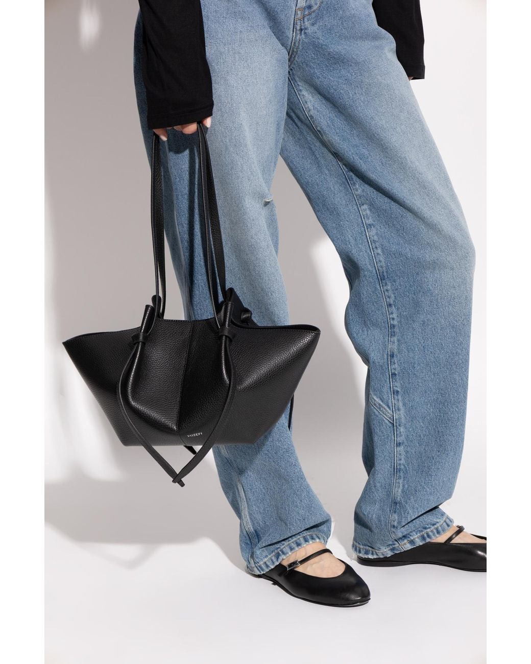 Yuzefi Black "Mochi" Shopper Bag