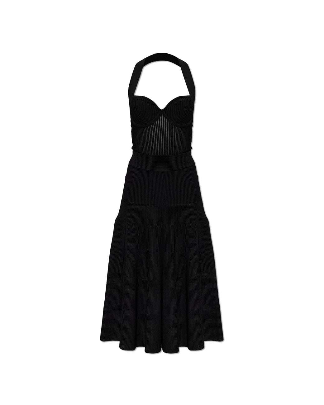 Balmain Black Backless Dress
