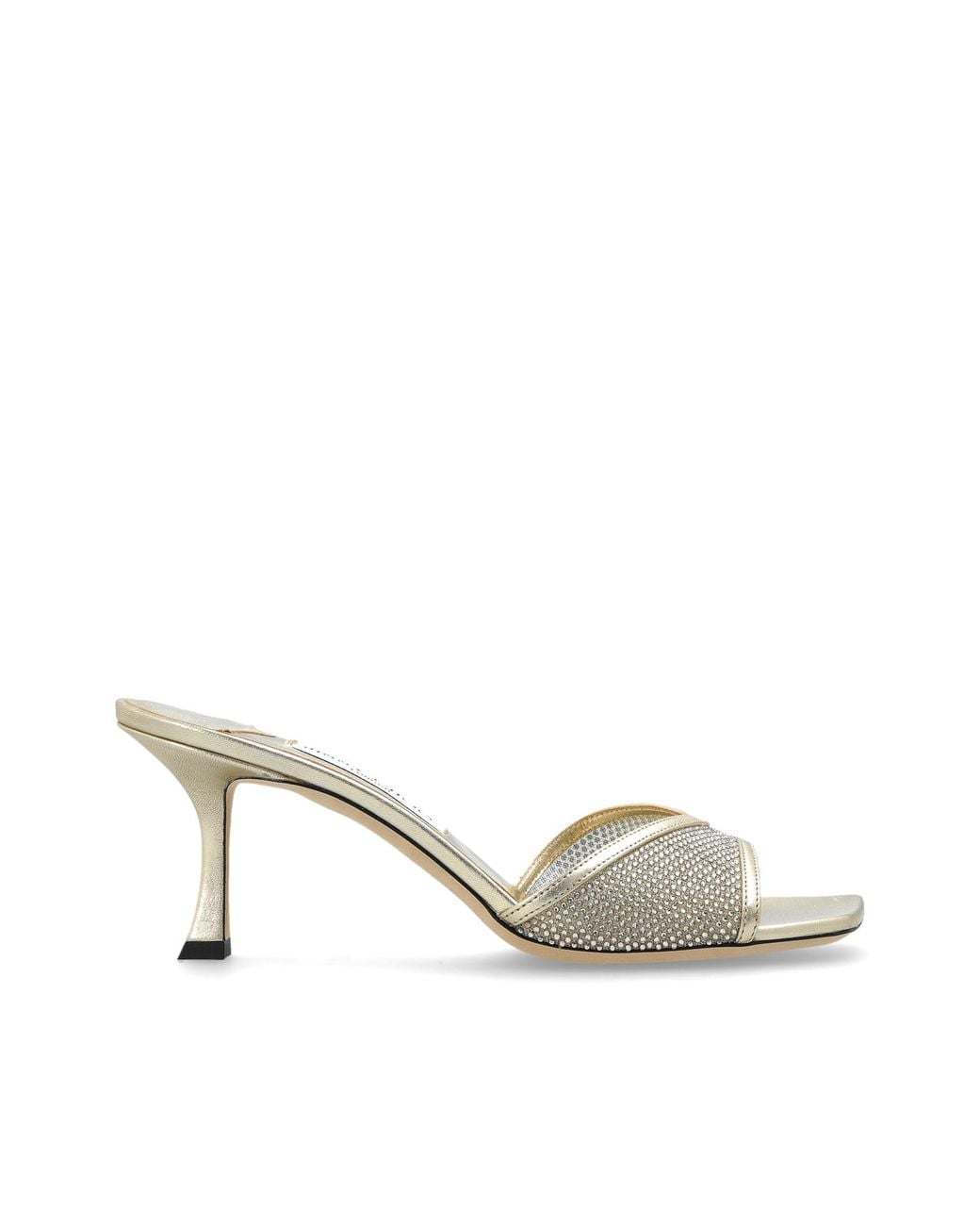 Jimmy Choo Metallic 'Skye' Heeled Mules