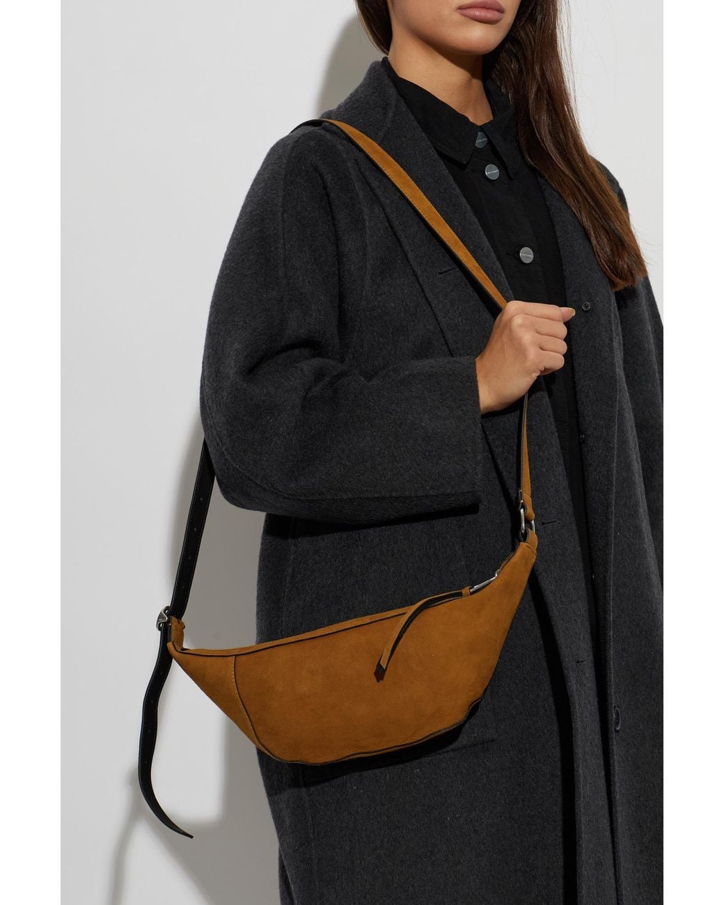 AllSaints Brown Suede Bag 'Esme'
