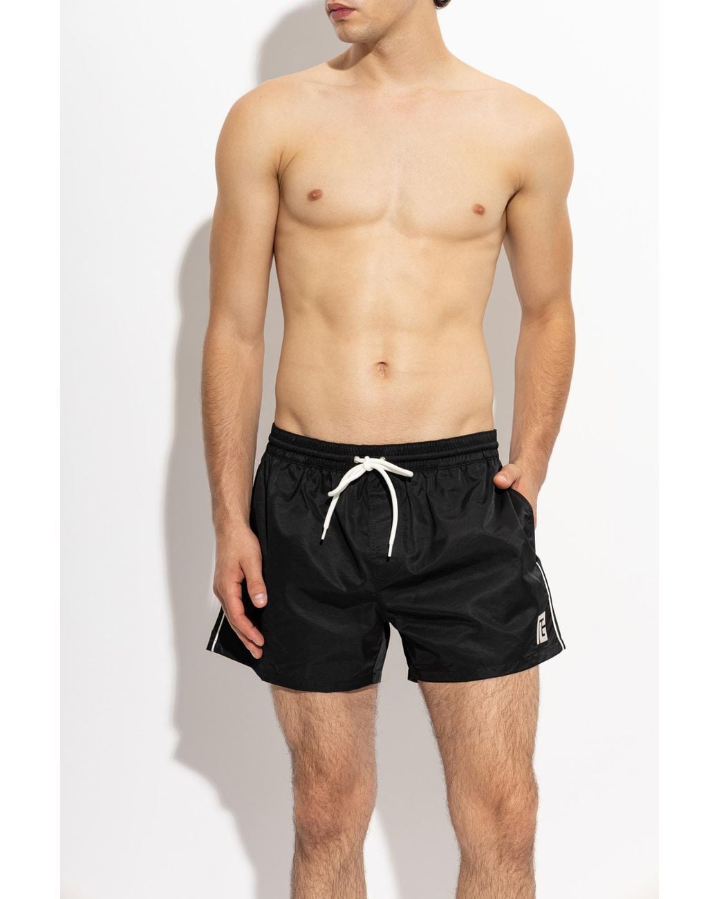 Balmain Black Swim Shorts for men