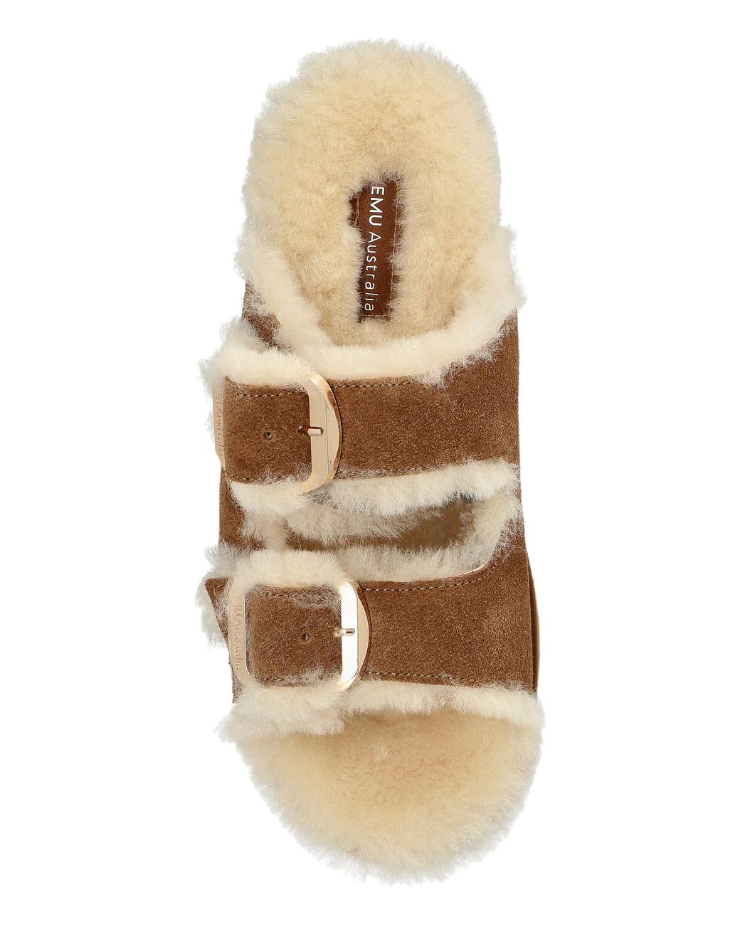 EMU Brown Suede 'Cabello' Platform Slides