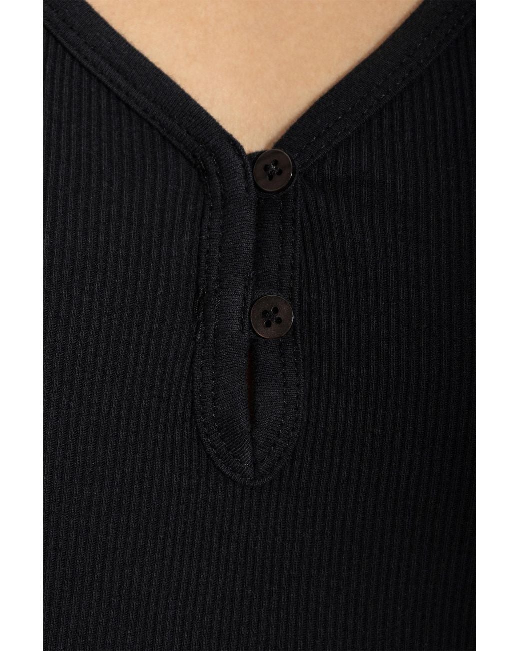 The Upside Black Cotton Tank Top 'Charli'
