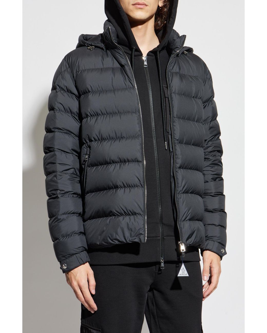 Moncler Black Down Jacket "Arneb" for men