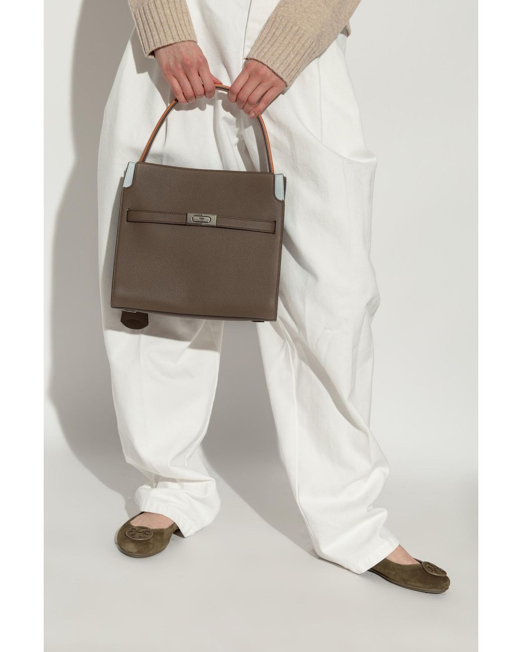 Tory Burch Brown Shoulder Bag Lee Radziwill
