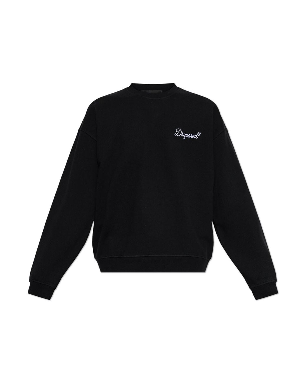 DSquared² Black Sweatshirt With Logo for men