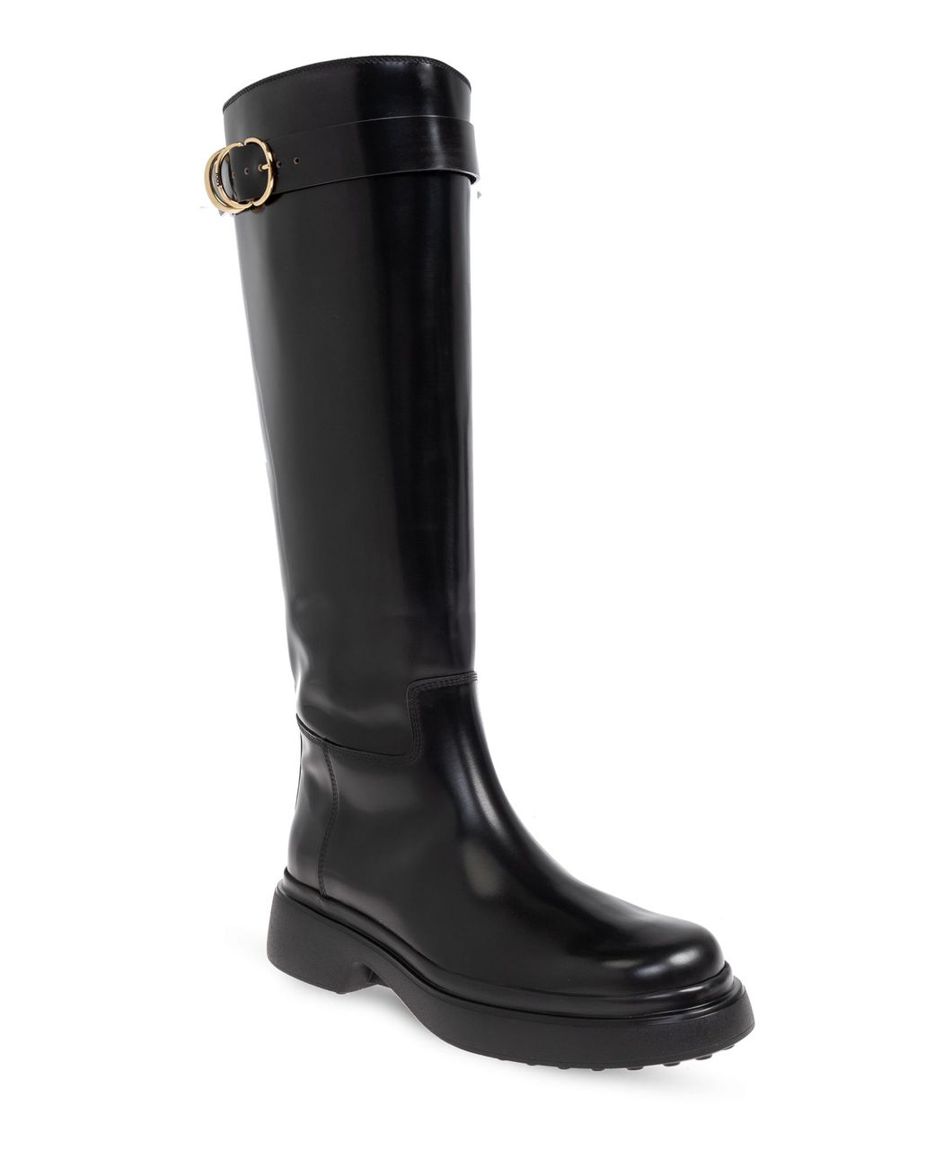 Tod's Black Leather Boots