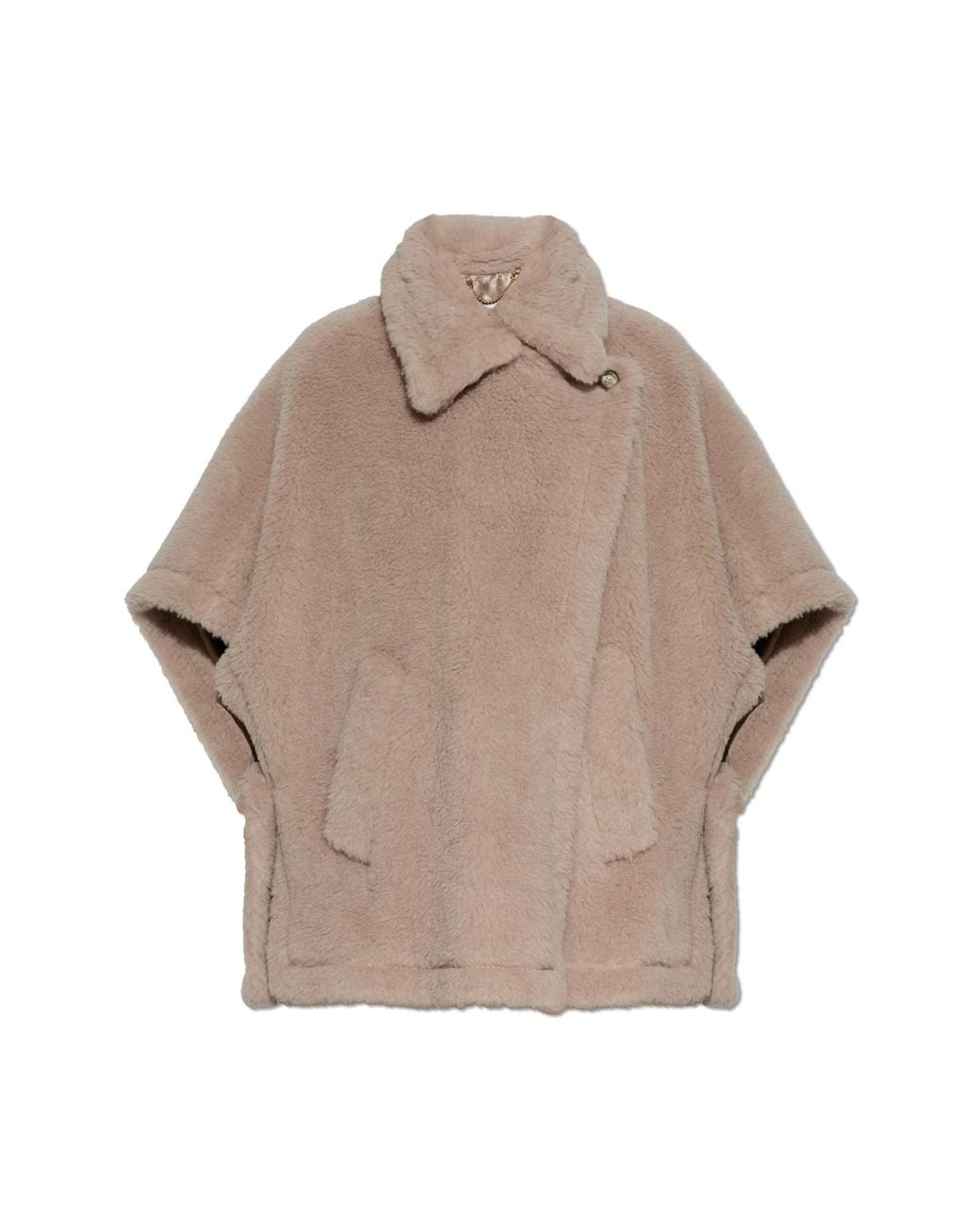 Max Mara Gray Wool Poncho 'Tebe'