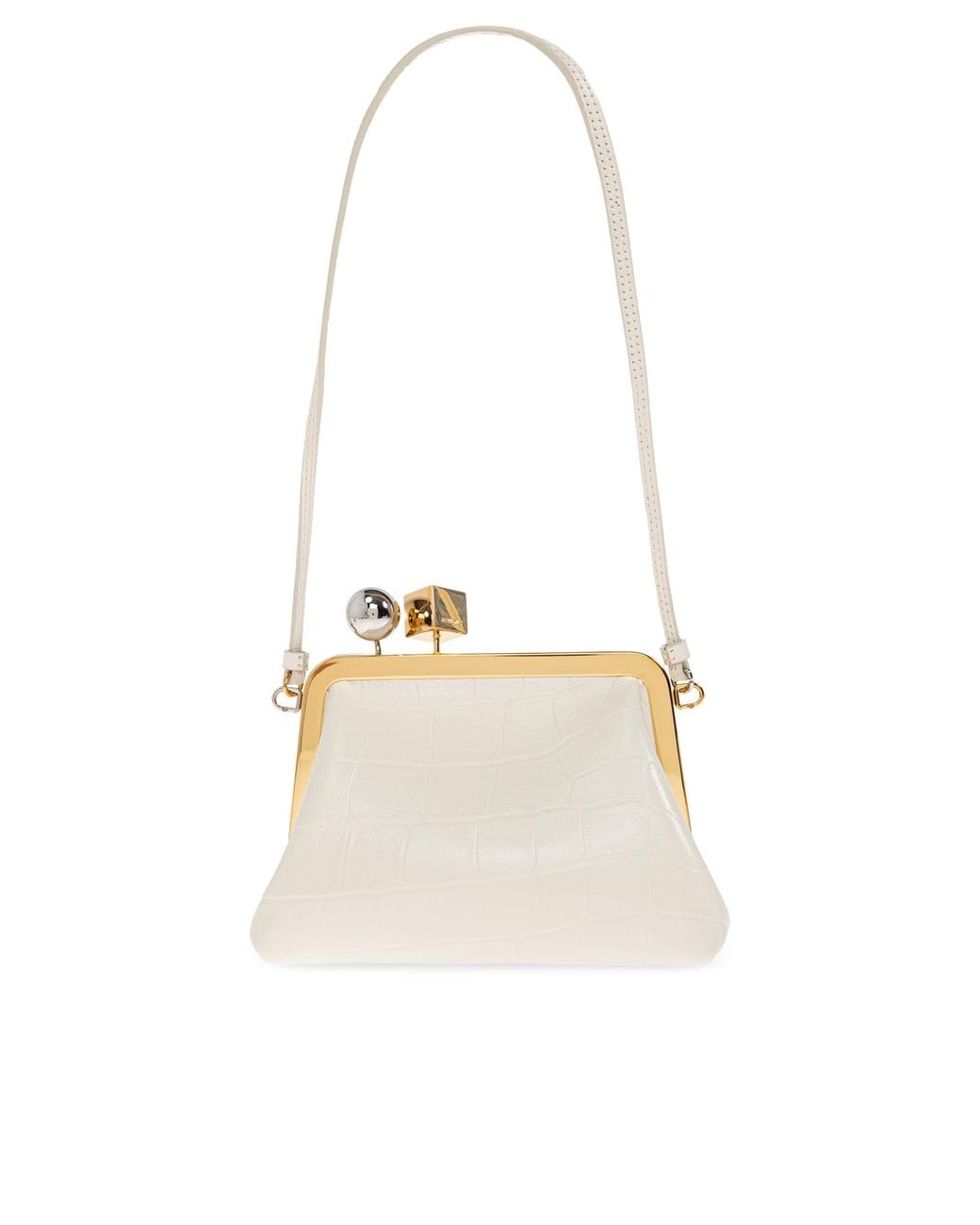 Jacquemus White Shoulder Bag "Berlingot"