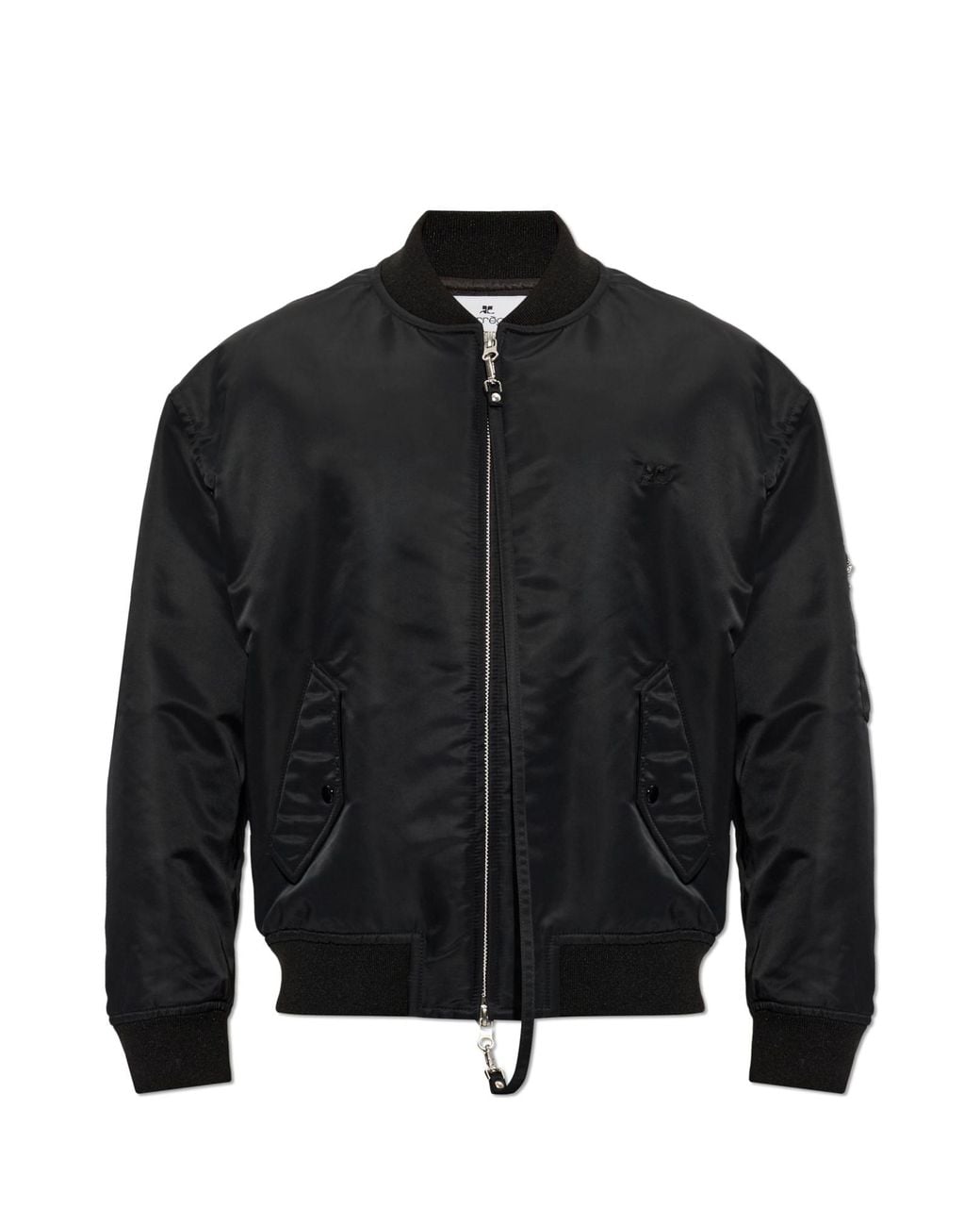 Courreges Black Bomber Jacket for men
