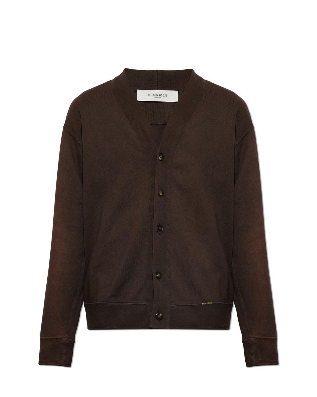 Golden Goose Deluxe Brand Brown Cotton Cardigan 'Romeo' for men
