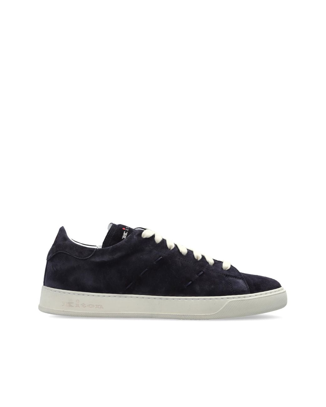 Kiton Black Suede Sports Shoes for men