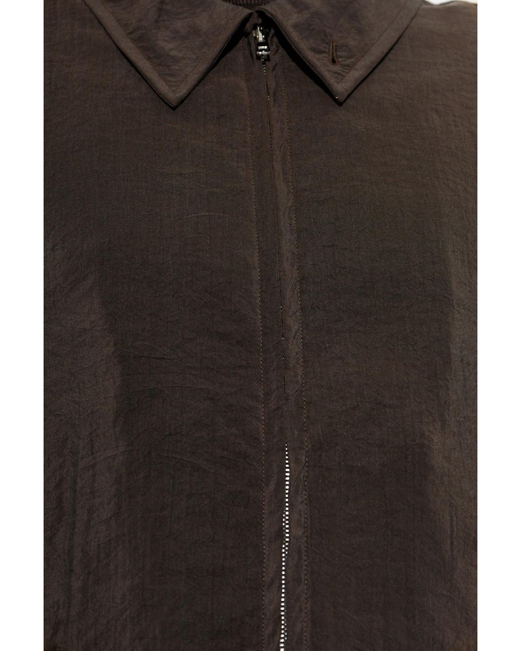 Lemaire Black Lightweight Collared Jacket for men