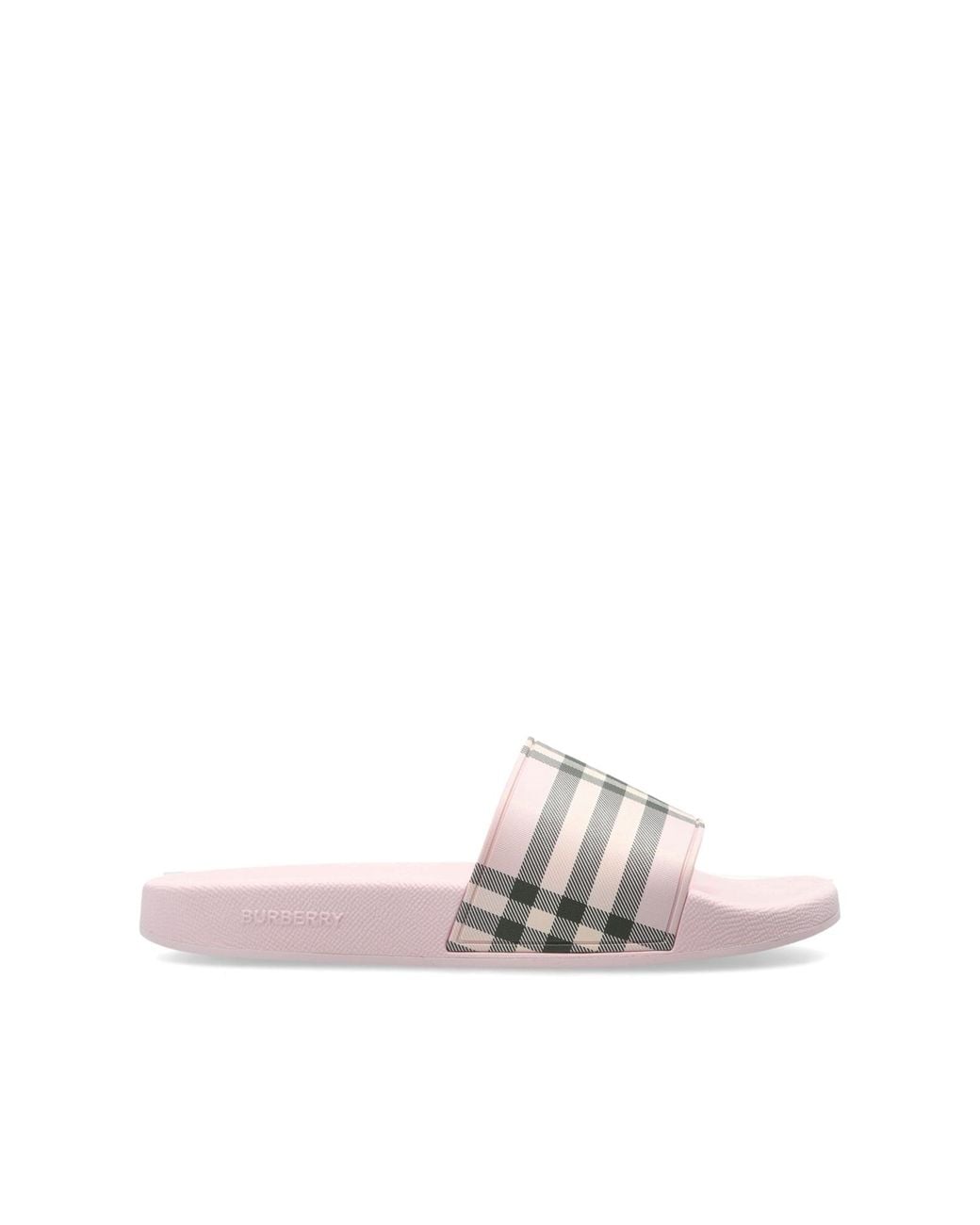 Burberry Pink Rubber Flip-Flops