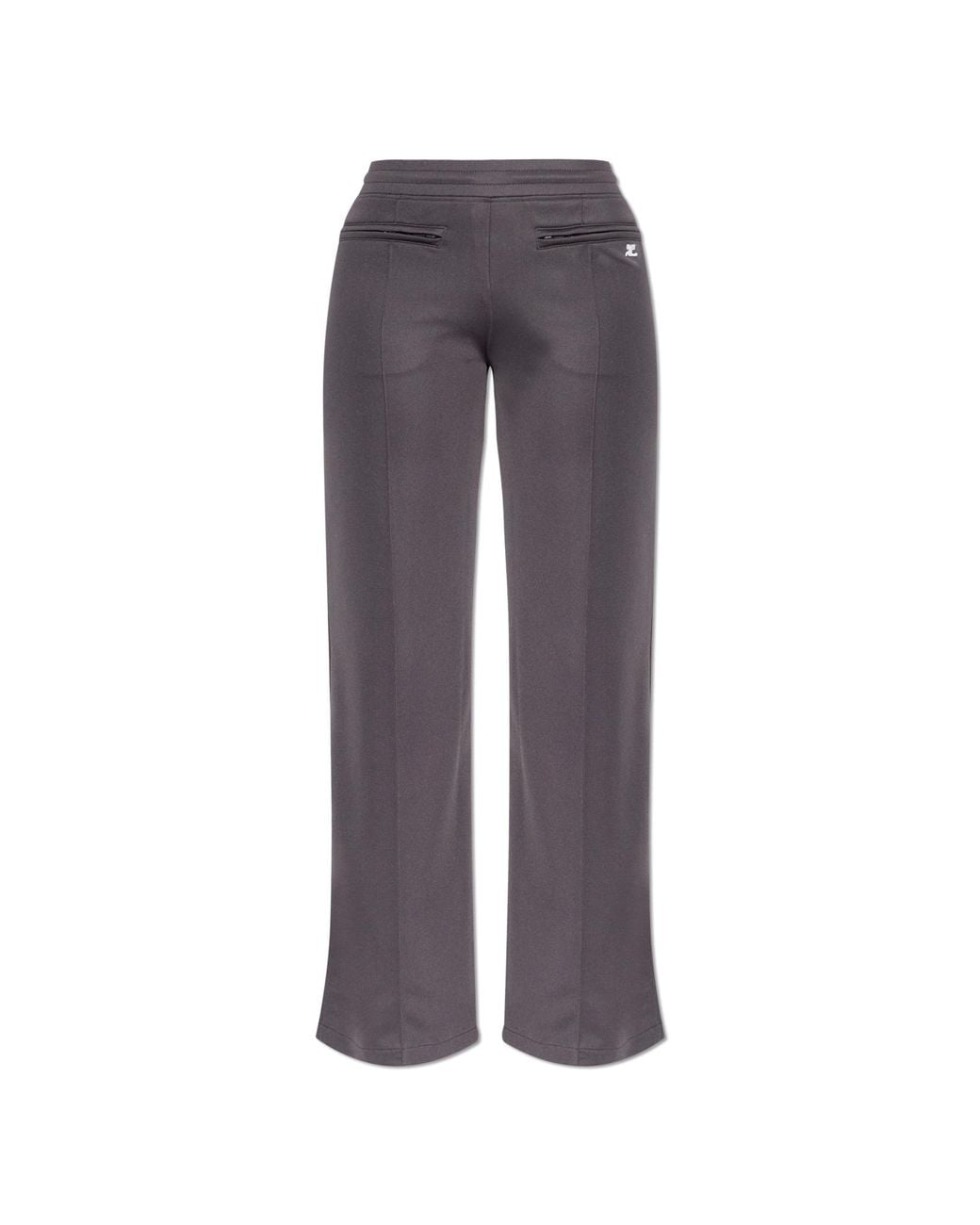 Courreges Blue Sweatpants With Seam Detailing On The Legs